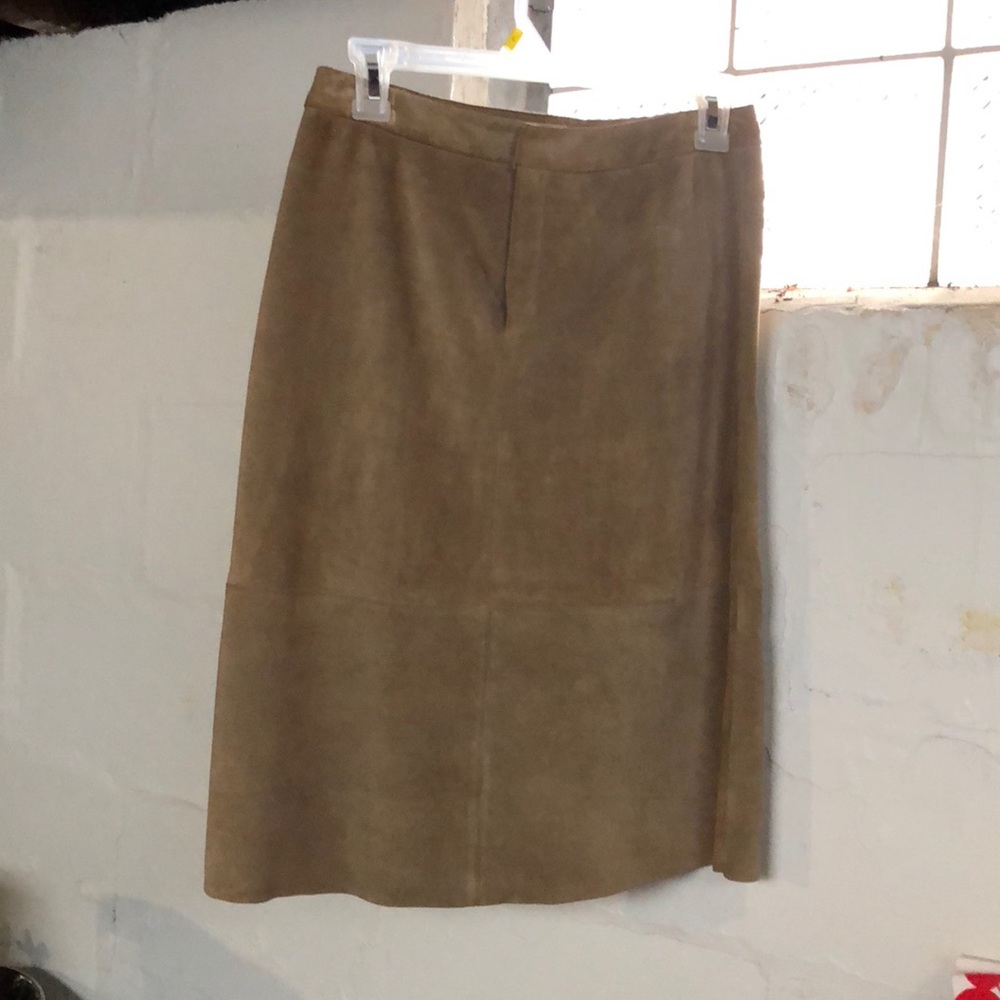 All suede midi skirt size 2
